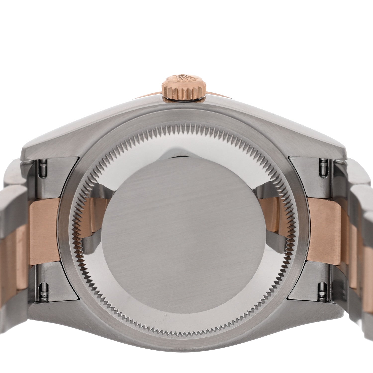 Rolex Stainless Steel 18K Everose Gold 36mm Oyster Perpetual Datejust Watch Slate 126201 4 of 5
