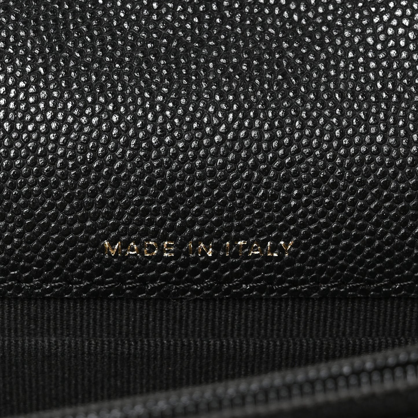 Caviar Quilted Pocket Twins Clutch With Chain  Black