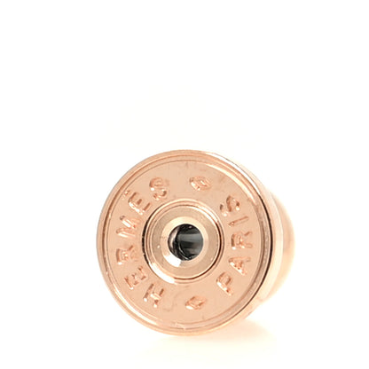 Hermes Rose Gold Lacquered Mini Pop H Earrings Vert Fizz 5 of 6