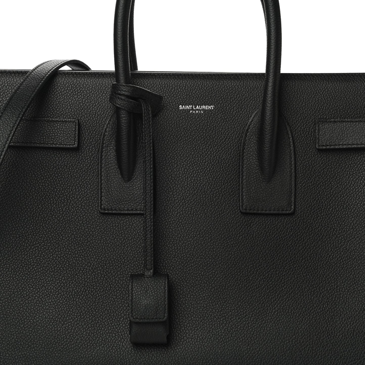 Grained Calfskin Small Sac De Jour Black