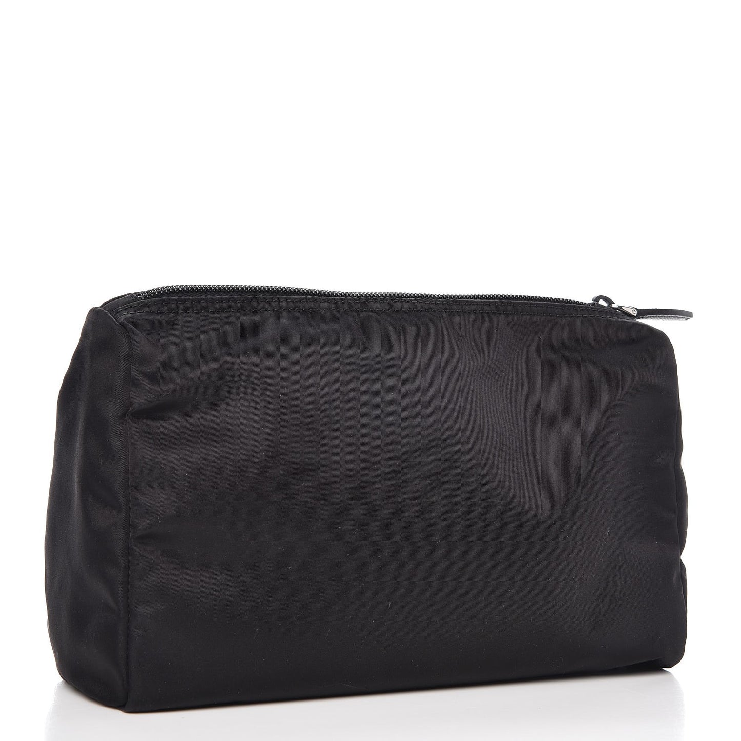 Nylon Tessuto Cosmetic Pouch Nero Black