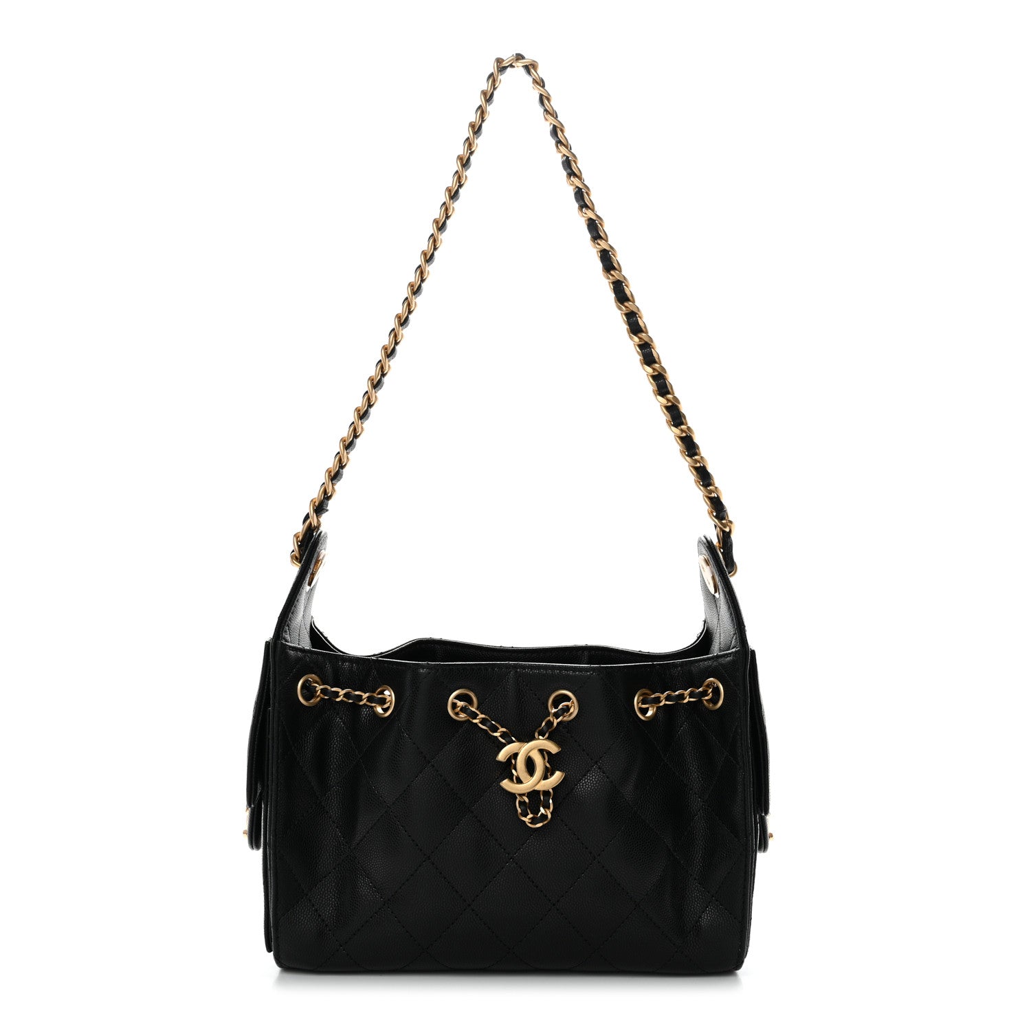 Chanel Caviar Quilted Mini Chanel 25 Handbag Black 1 of 11