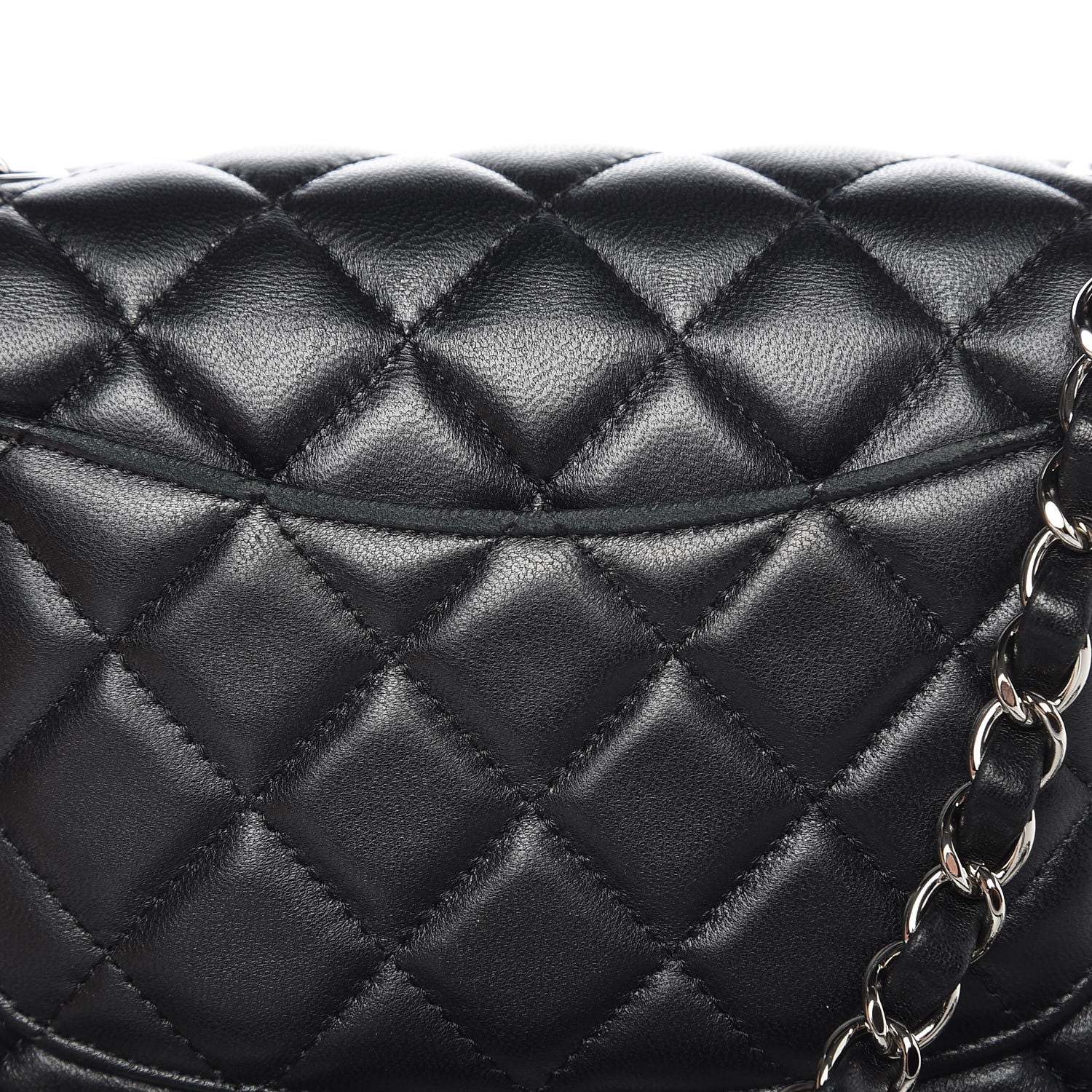 Chanel Lambskin Quilted Mini Rectangular Flap Black 12 of 13