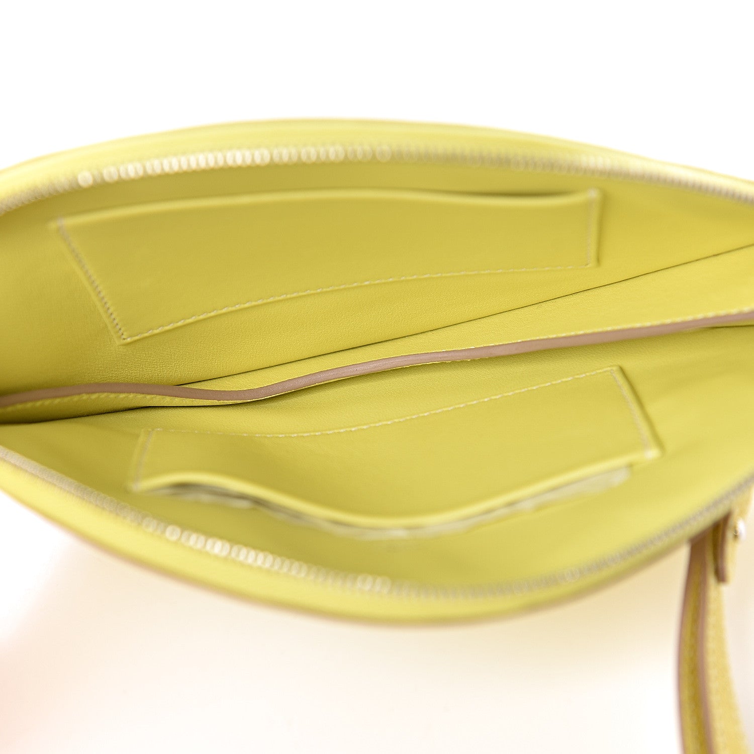 Hermes Chevre Mysore Tutti Frutti Citron Clutch Lime 5 of 7