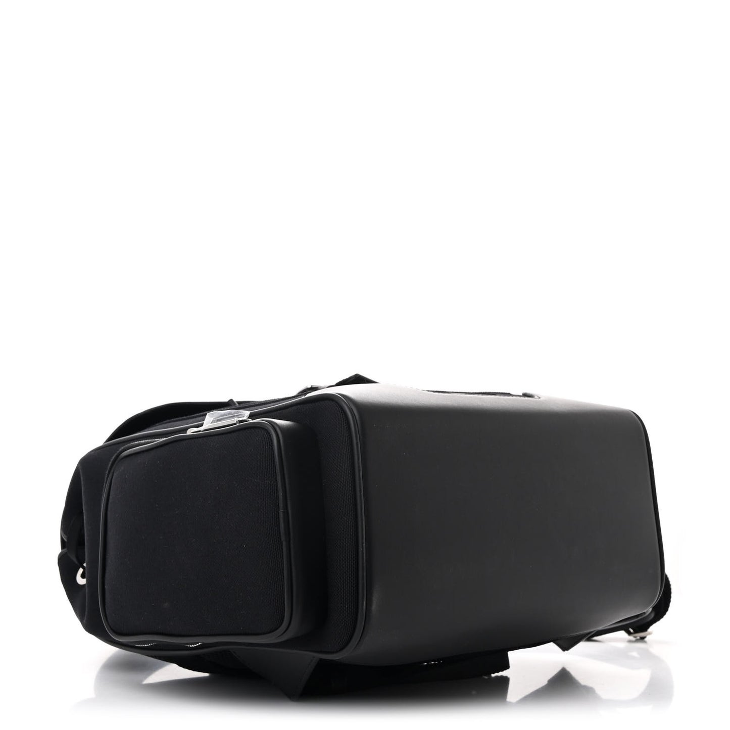 Canvas Calfskin Never Still Small Backpack Black