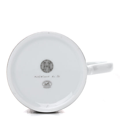 Hermes Porcelain Mosaique au 24 Mug Platinum 4 of 7
