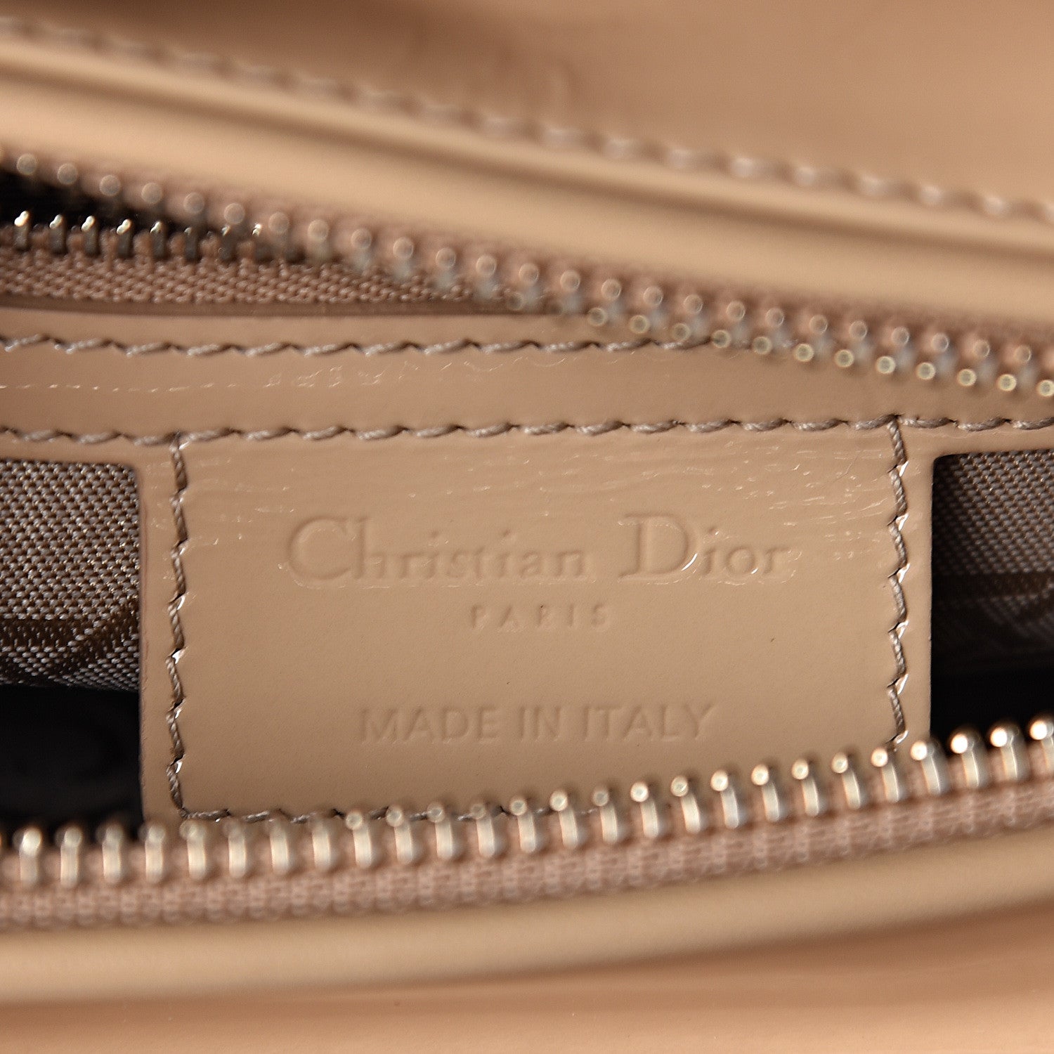 Christian Dior Patent Cannage Medium Lady Dior Beige 6 of 11