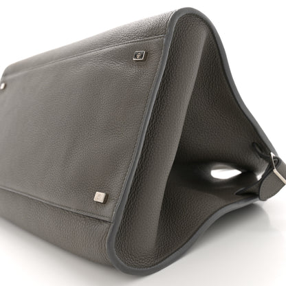 The Row Matte Grained Calfskin Soft Margaux 15 Grey 9 of 14