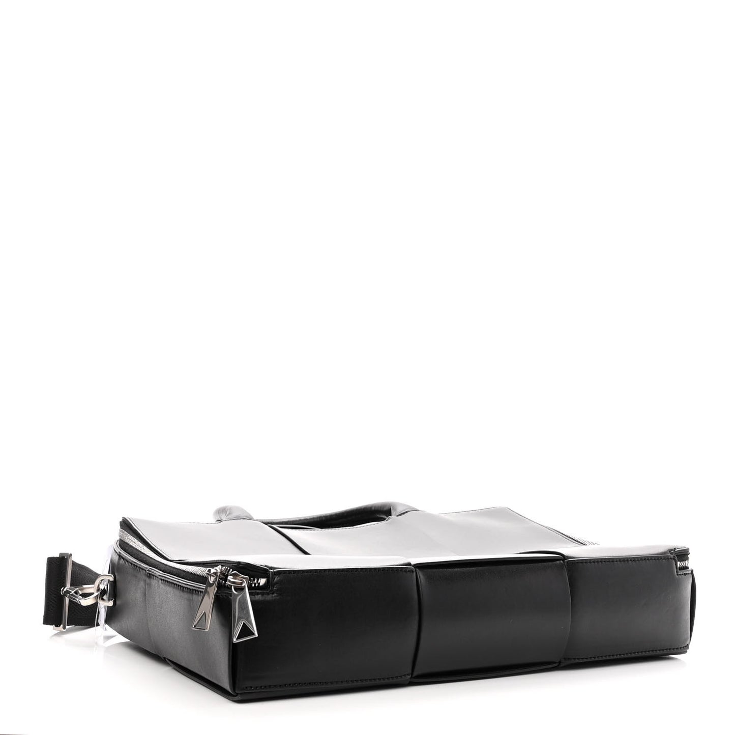 Calfskin Maxi Intrecciato Arco Briefcase Black