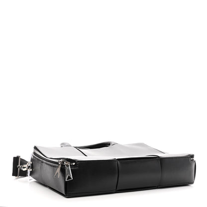 Bottega Veneta Calfskin Maxi Intrecciato Arco Briefcase Black 3 of 11