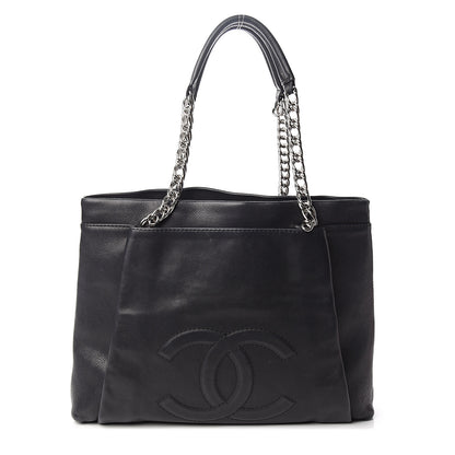 Chanel Caviar Large CC Tuck Tote Black 1 of 10