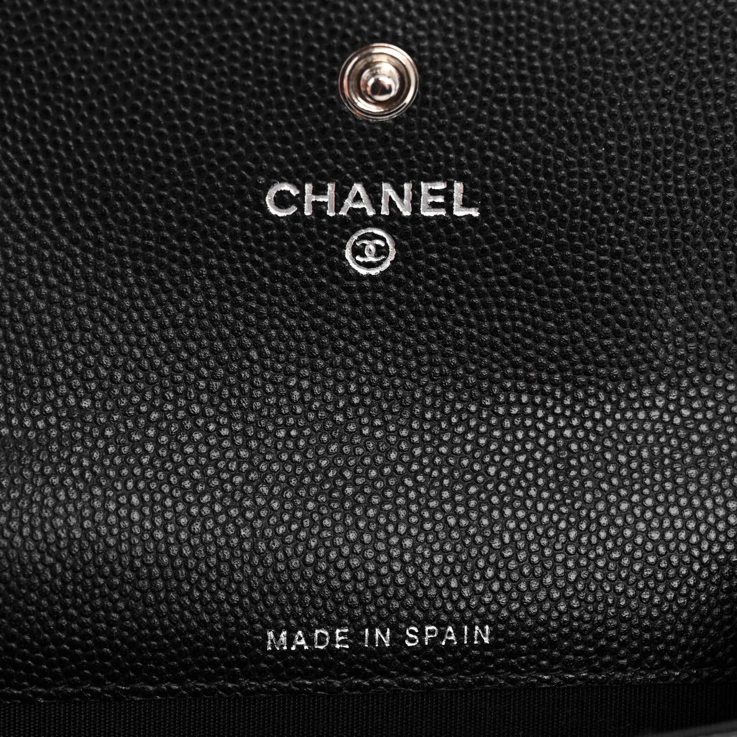 Chanel Caviar Chevron Quilted Boy Flap Card Holder Black 6 of 8