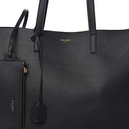 Saint Laurent Calfskin Large Shopping Tote Black 7 of 9