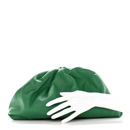 Bottega Veneta Smooth Butter Calf The Pouch Oversized Clutch Racing Green 2 of 9