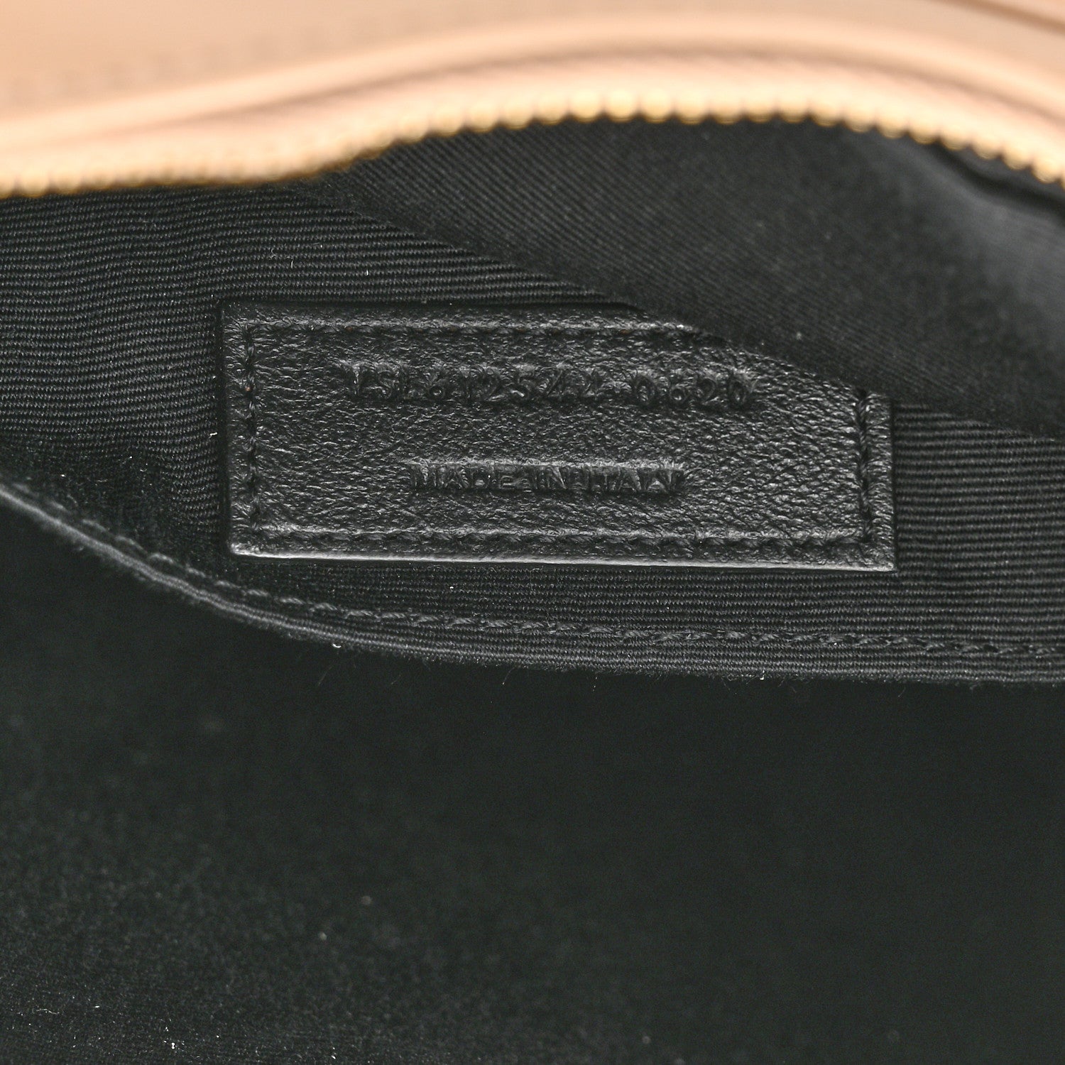 Saint Laurent Calfskin Matelasse Monogram Lou Camera Bag Dark Beige 6 of 10