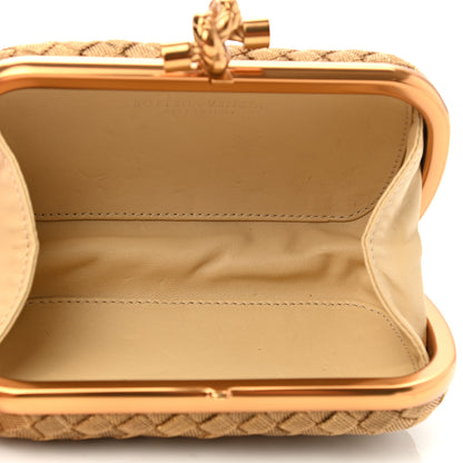 Bottega Veneta Intreccio Oro Bruciato Knot Clutch 5 of 8
