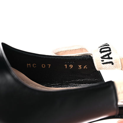 Christian Dior Lambskin Ribbon J'Adior Slingback 65mm Pumps 36 Black 8 of 10