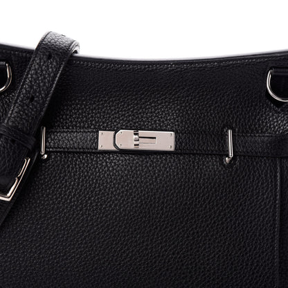 Hermes Taurillon Clemence Jypsiere 28 Black 8 of 10