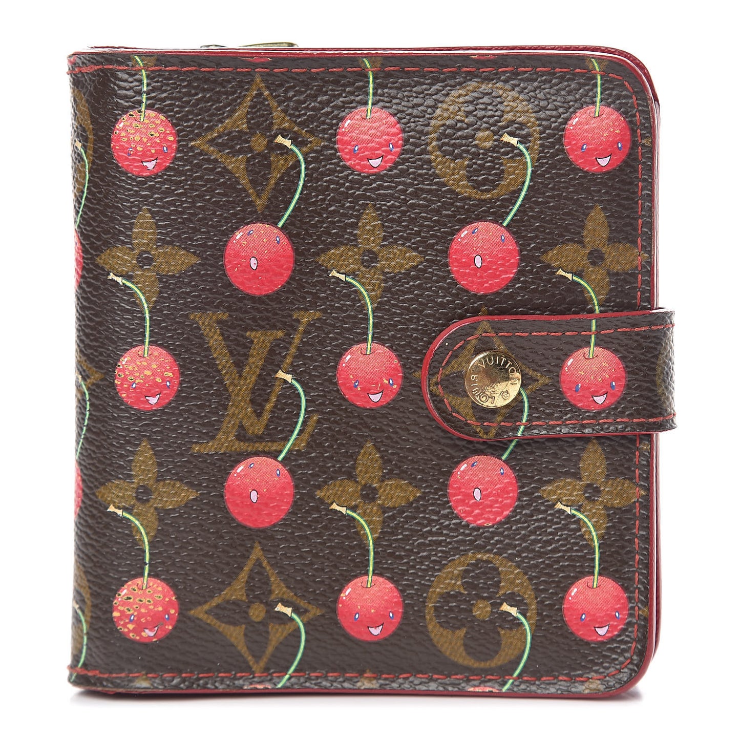 Monogram Cerises Compact Zippe Wallet