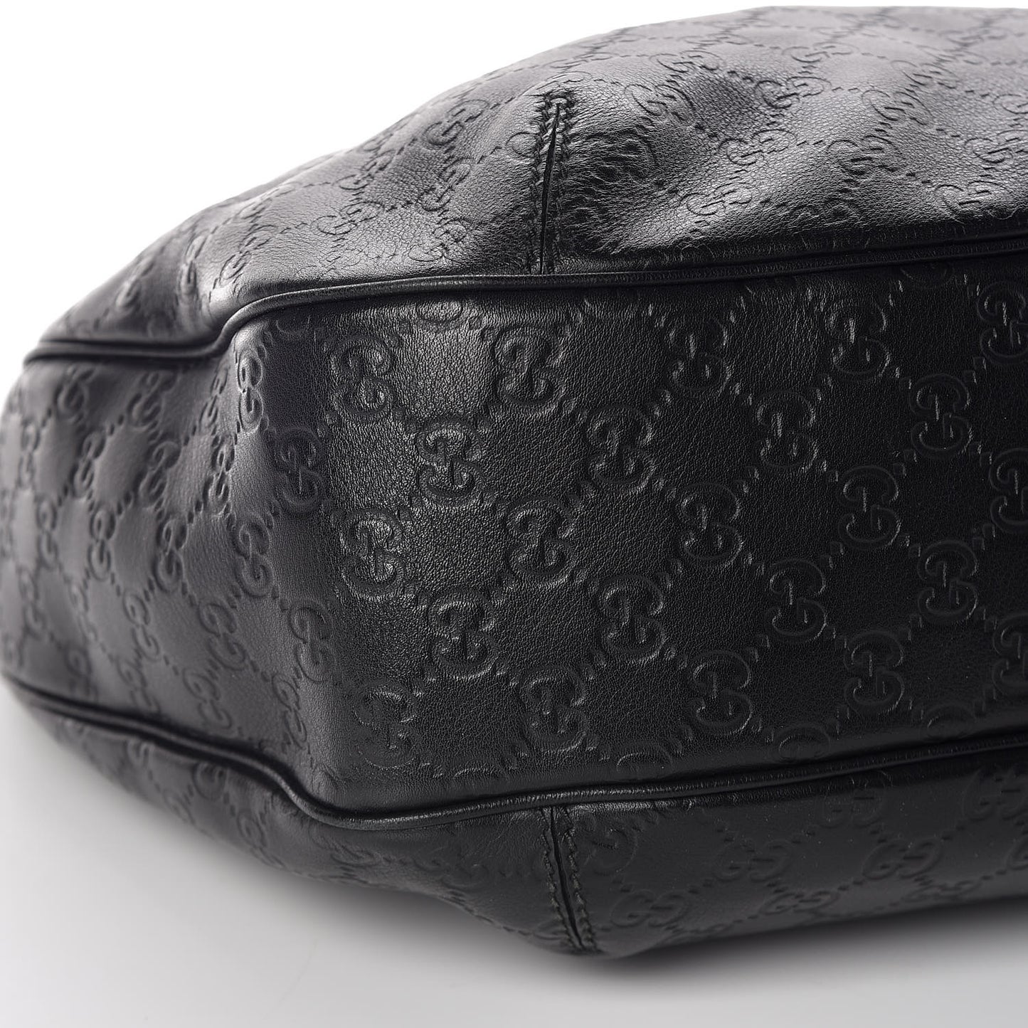 Guccissima Large New Ladies Web Hobo Black