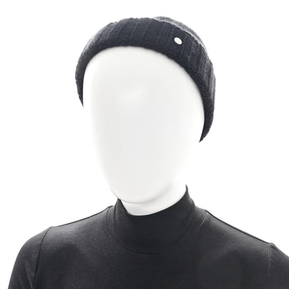 Hermes Cashmere Beanie Hat M Black 2 of 5
