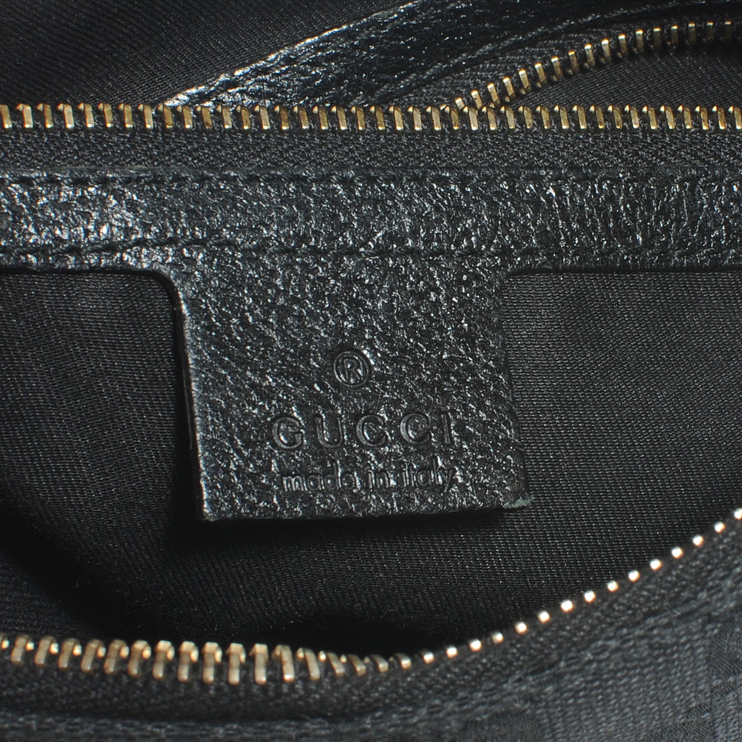 Gucci Monogram Anita Bamboo Top Handle Bag Black 6 of 7