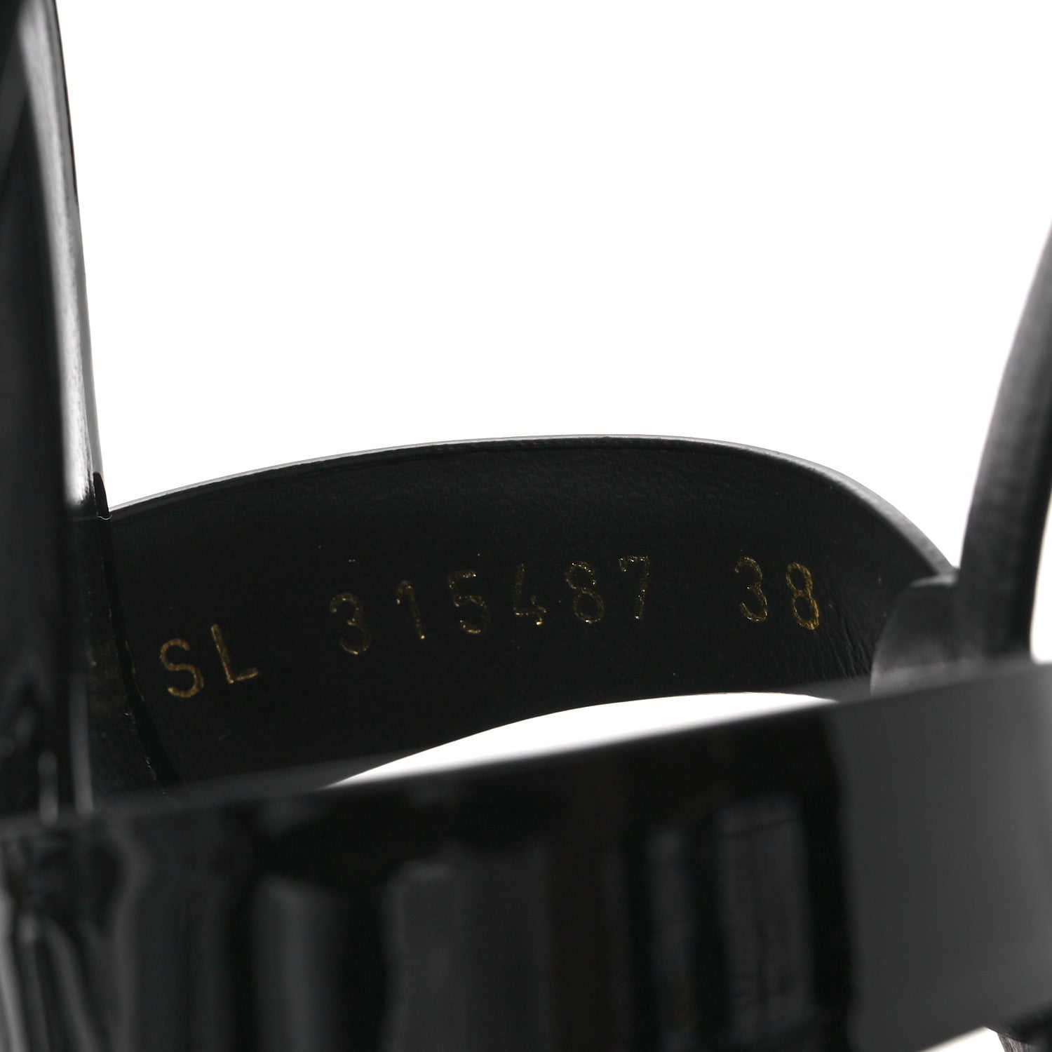 Saint Laurent Patent Tribute 105 Platform Sandals 38 Black 10 of 11