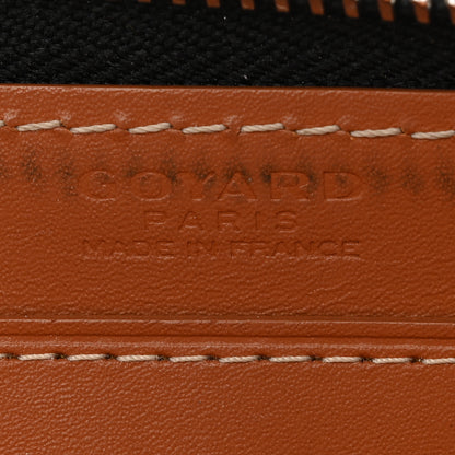 Goyard Goyardine Matignon Zip Around GM Wallet Black Gold 6 of 13