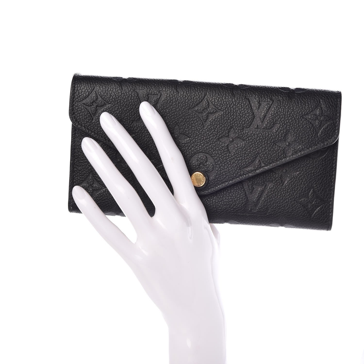 Louis Vuitton Empreinte Josephine Wallet Black 2 of 8