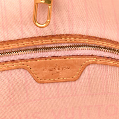 Louis Vuitton Damier Azur Neo Neverfull MM Rose Ballerine 7 of 16