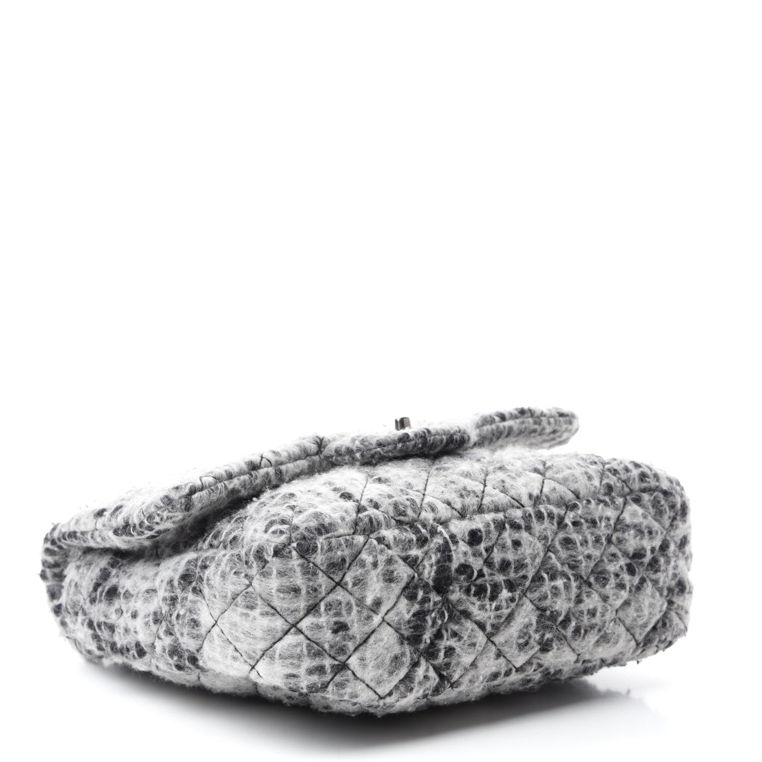 Chanel Mohair Quilted Day Flap Grey 4 of 10