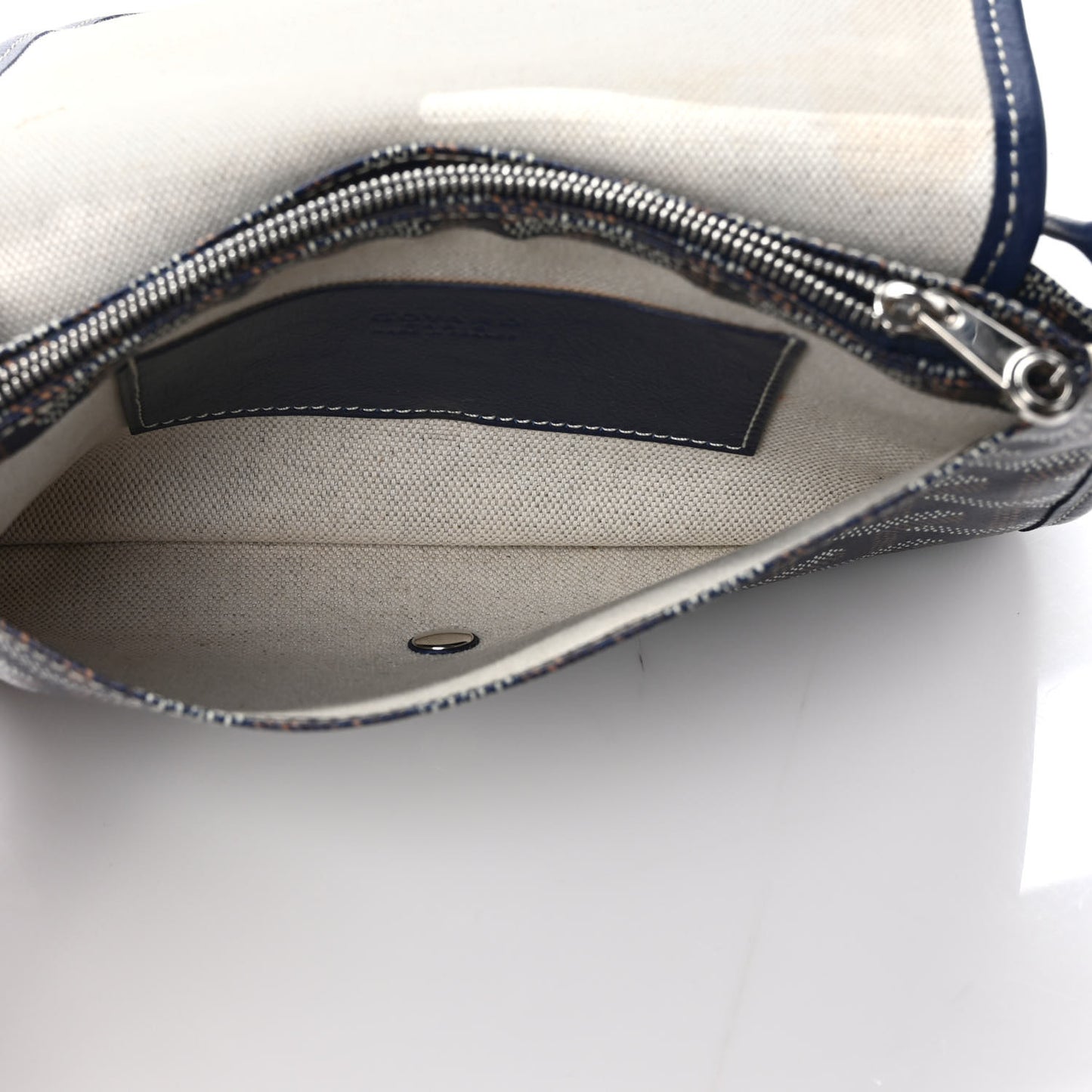 Goyardine Plumet Wallet Clutch Navy