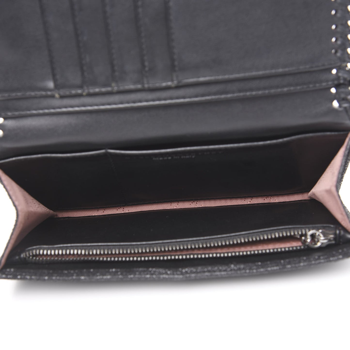Shaggy Deer Falabella Flap Wallet Black