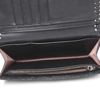 Stella McCartney Shaggy Deer Falabella Flap Wallet Black 4 of 6
