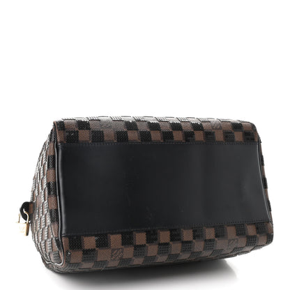 Louis Vuitton Damier Paillettes Speedy 30 Black 4 of 11