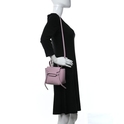 Celine Grained Calfskin Pico Belt Bag Rose Quartz 2 of 9