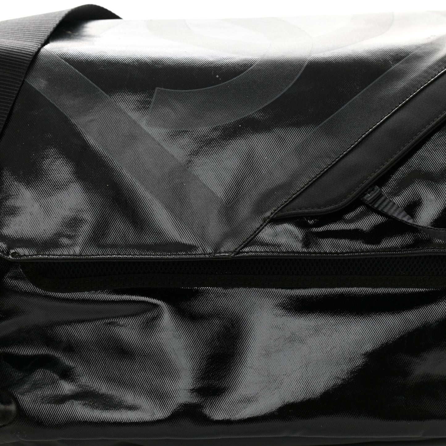 Coated Canvas Sport Messenger Black