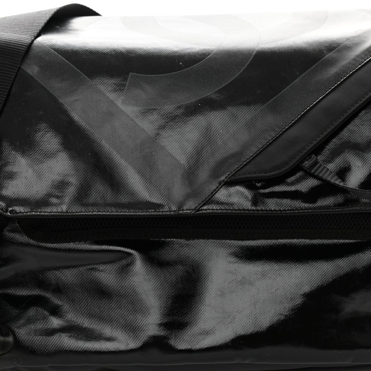 Chanel Coated Canvas Sport Messenger Black 7 of 11