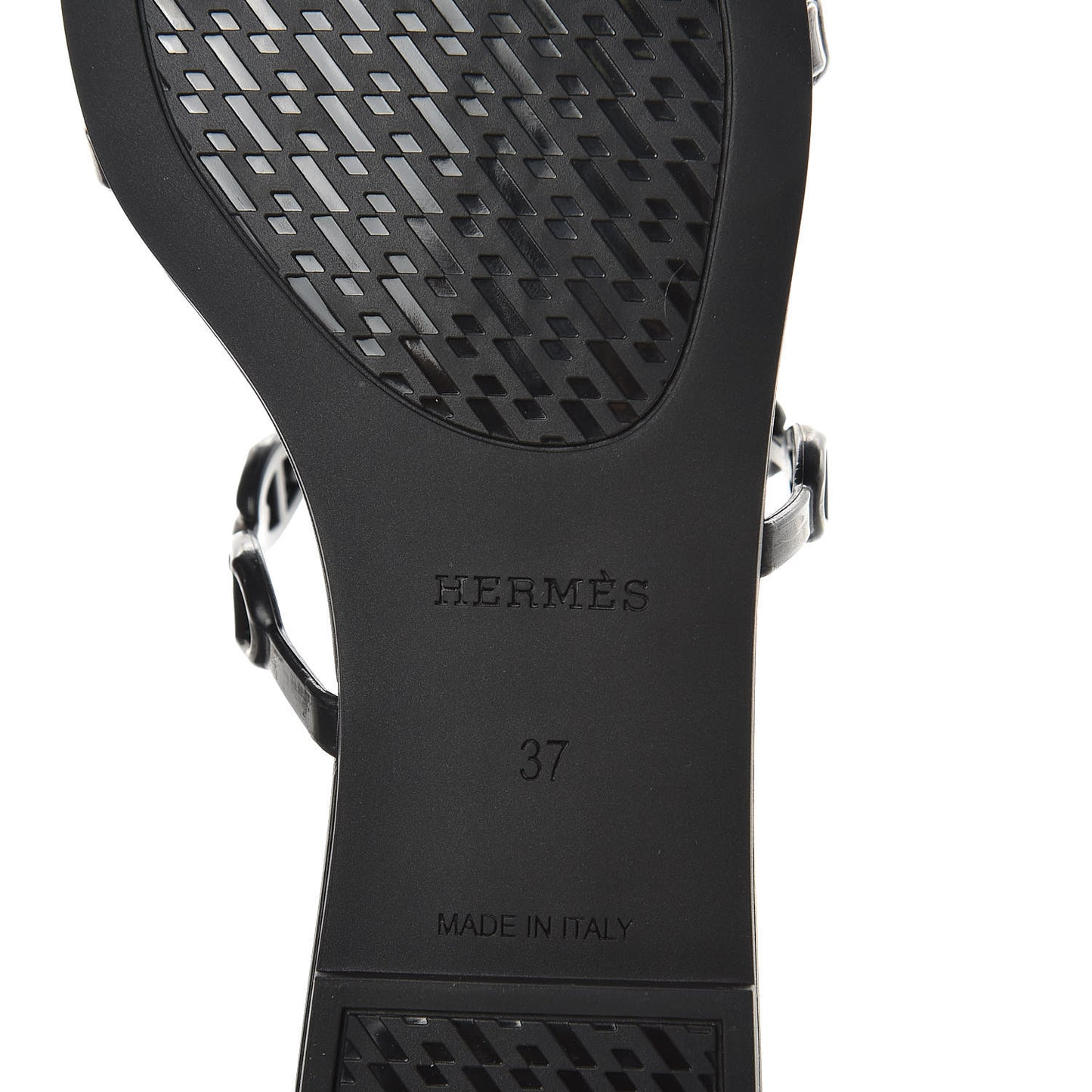 Rubber Chaine d'Ancre Rivage Sandals 37 Black