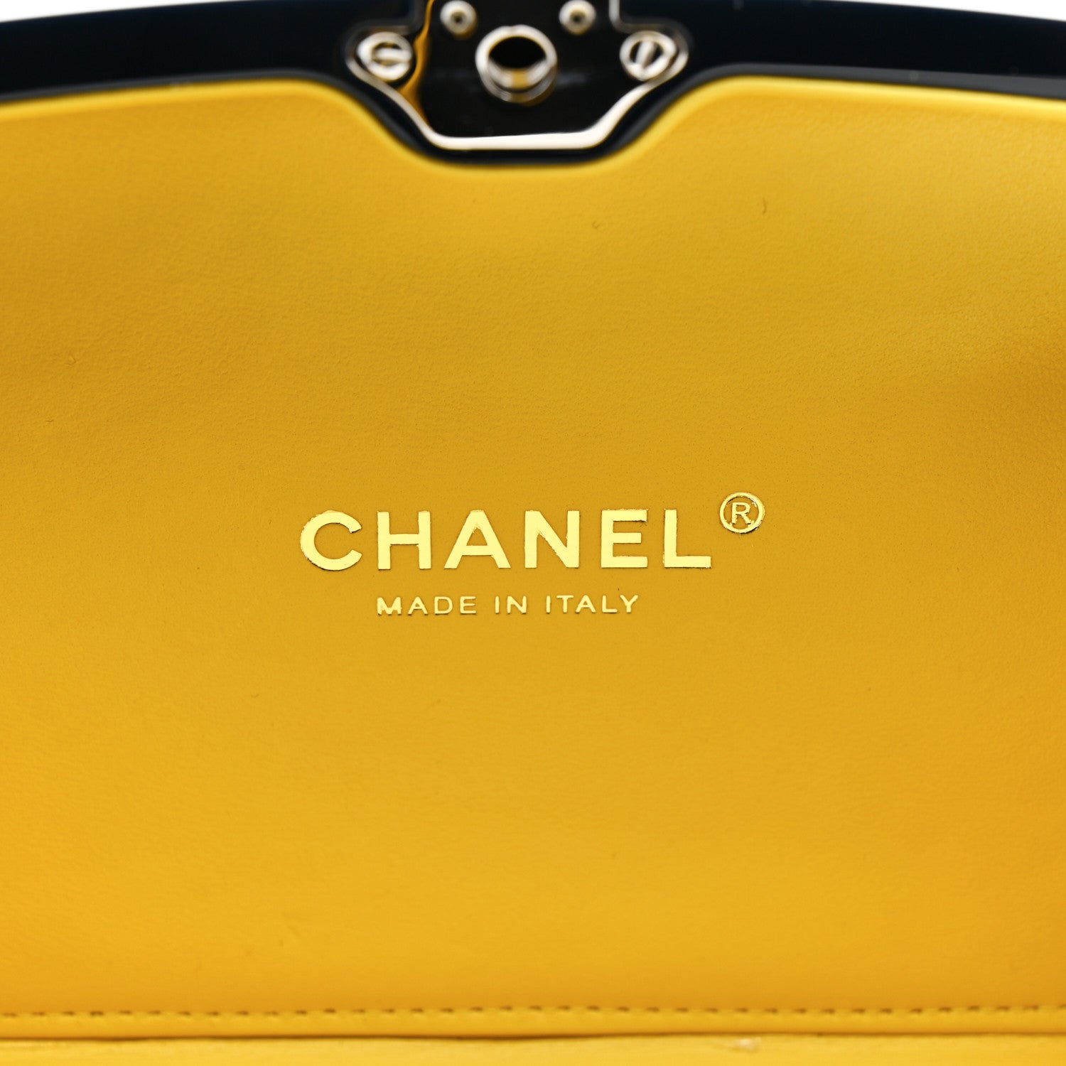 Chanel Plexiglass Evening In The Street 5x5=CC Small Clutch Dark