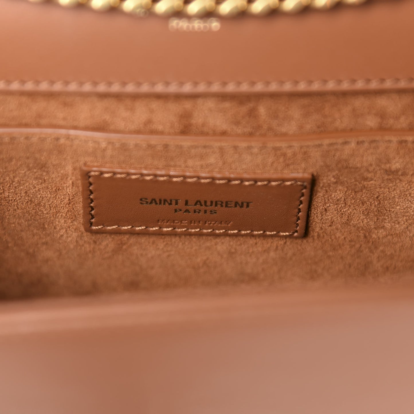 Smooth Calfskin Medium Classic Monogram Kate Tassel Satchel Brick