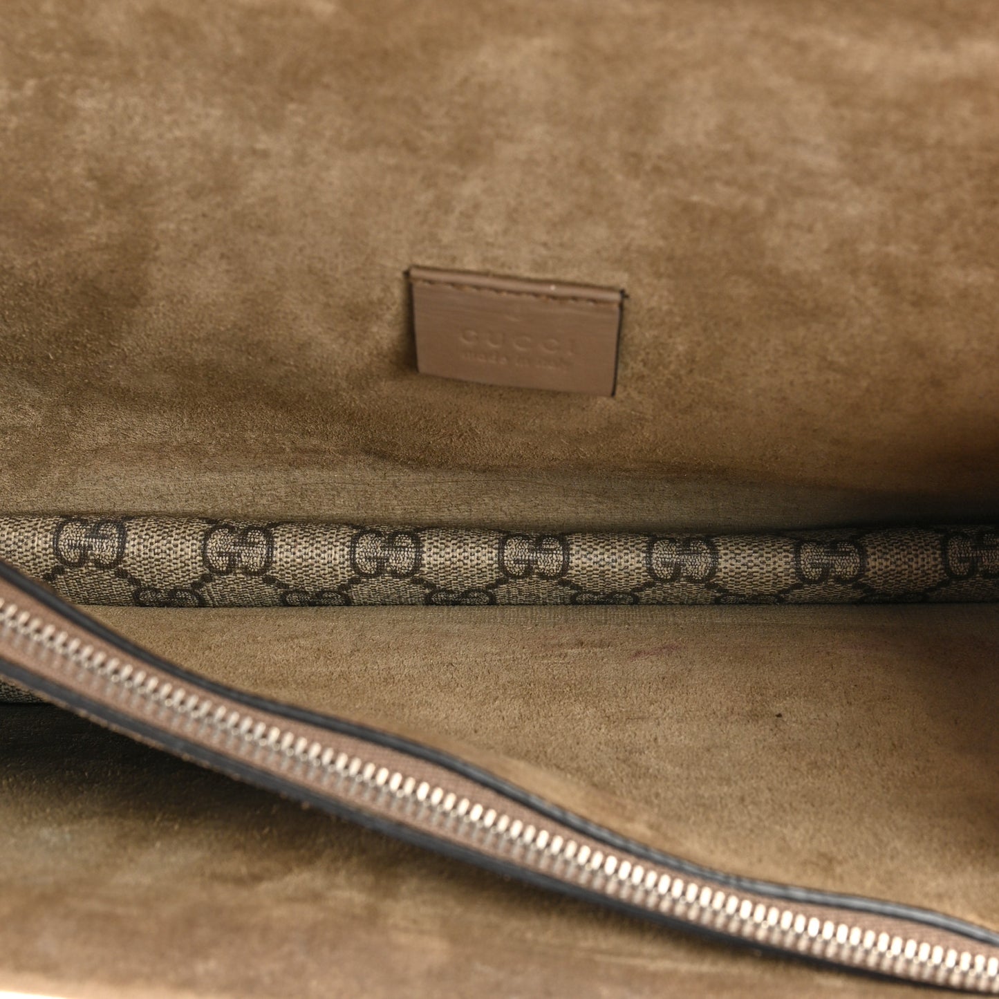 GG Supreme Monogram Small Dionysus Shoulder Bag Taupe