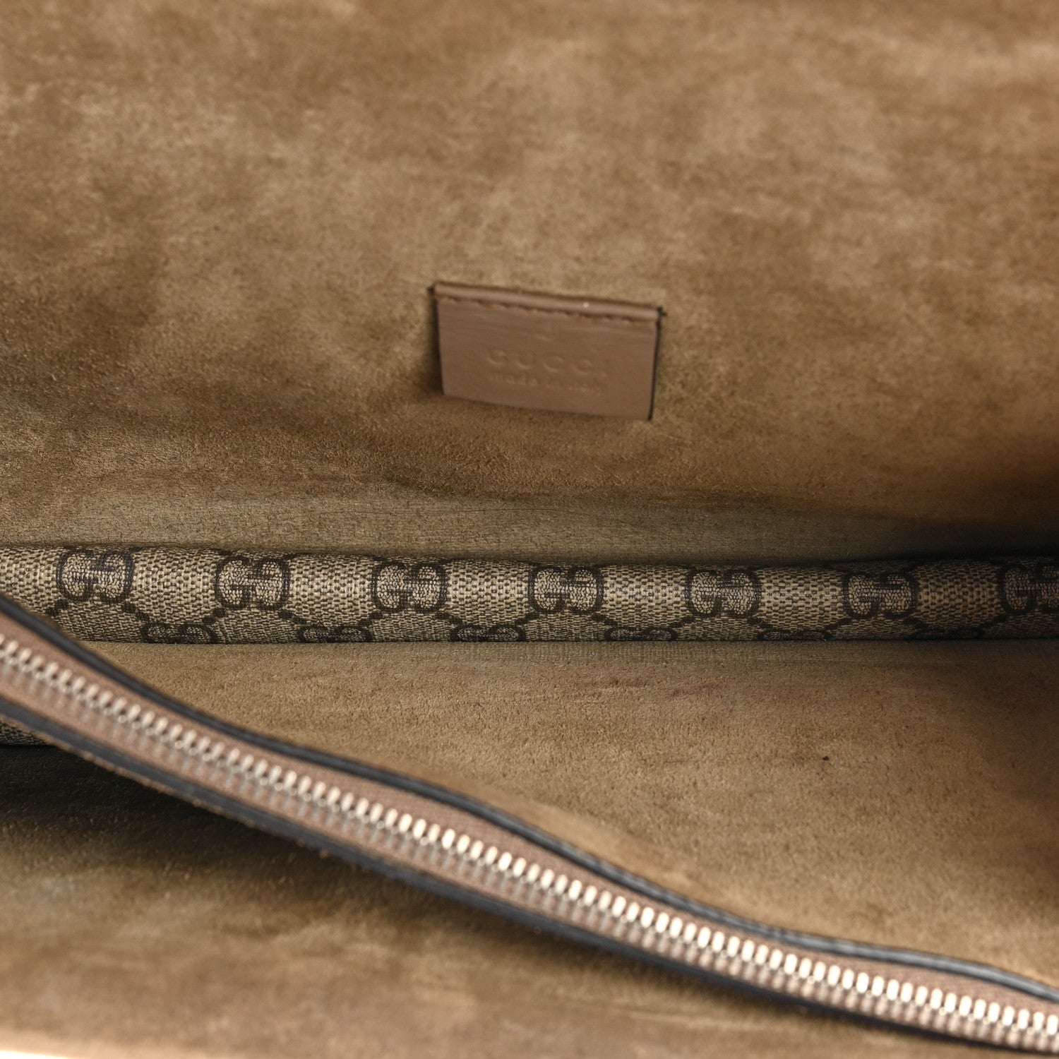 Gucci GG Supreme Monogram Small Dionysus Shoulder Bag Taupe 7 of 17