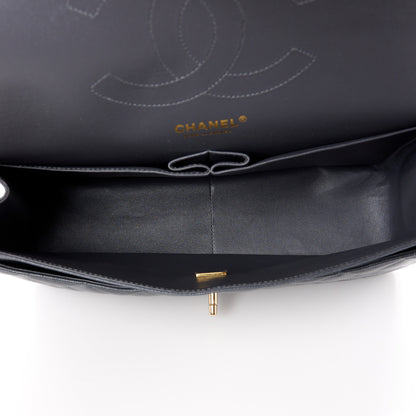 Chanel Caviar Quilted Jumbo Double Flap Dark Grey 5 of 12