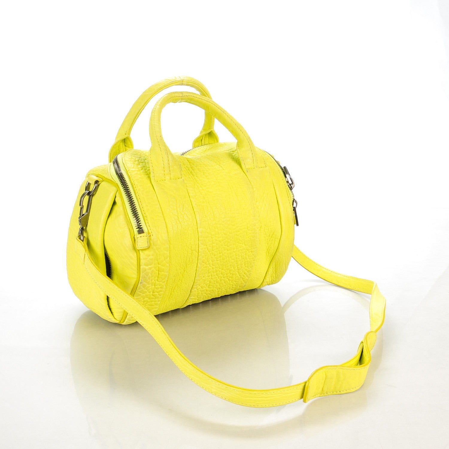 Alexander Wang Pebbled Lambskin Rockie Acid Nickel Hardware 3 of 12