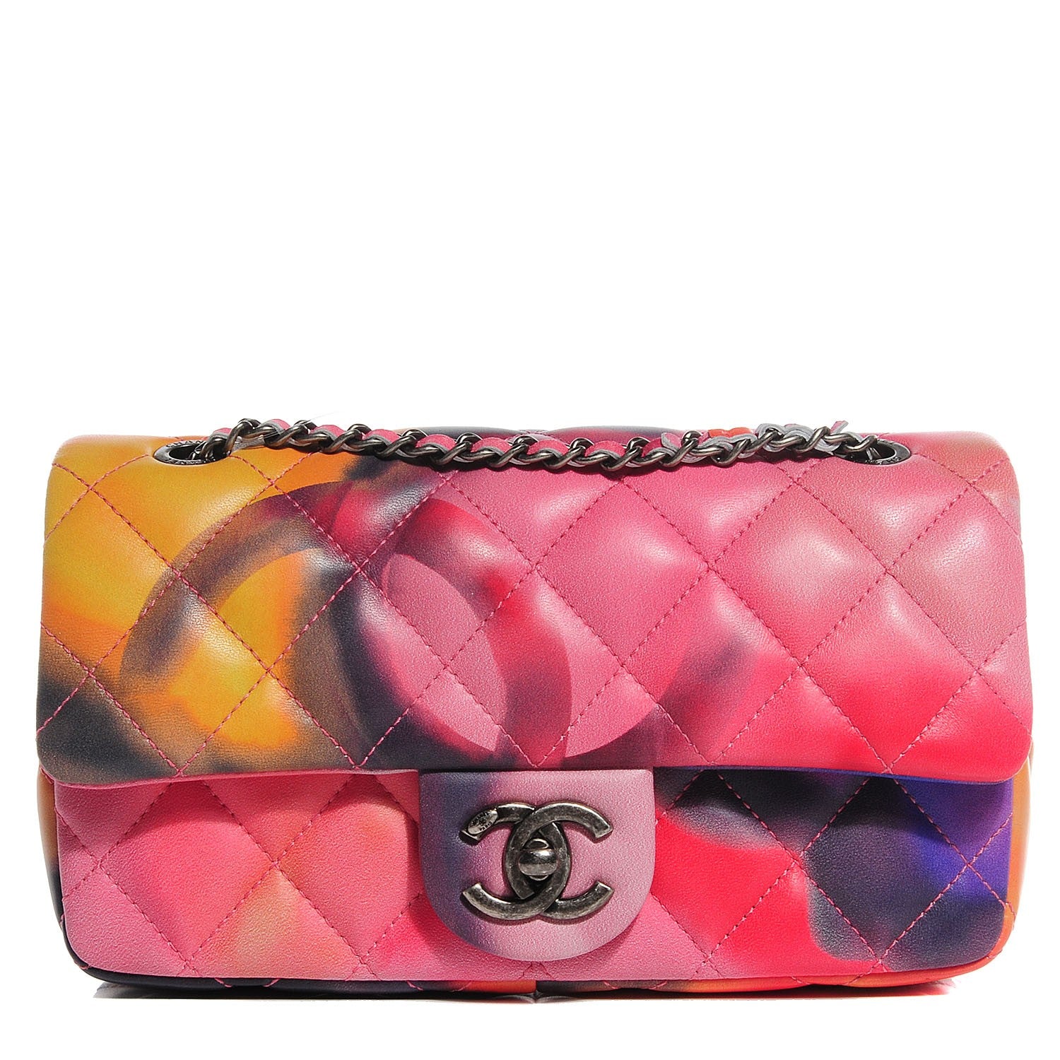 Chanel Lambskin Quilted Small Flower Power Flap Multicolor 1 of 9