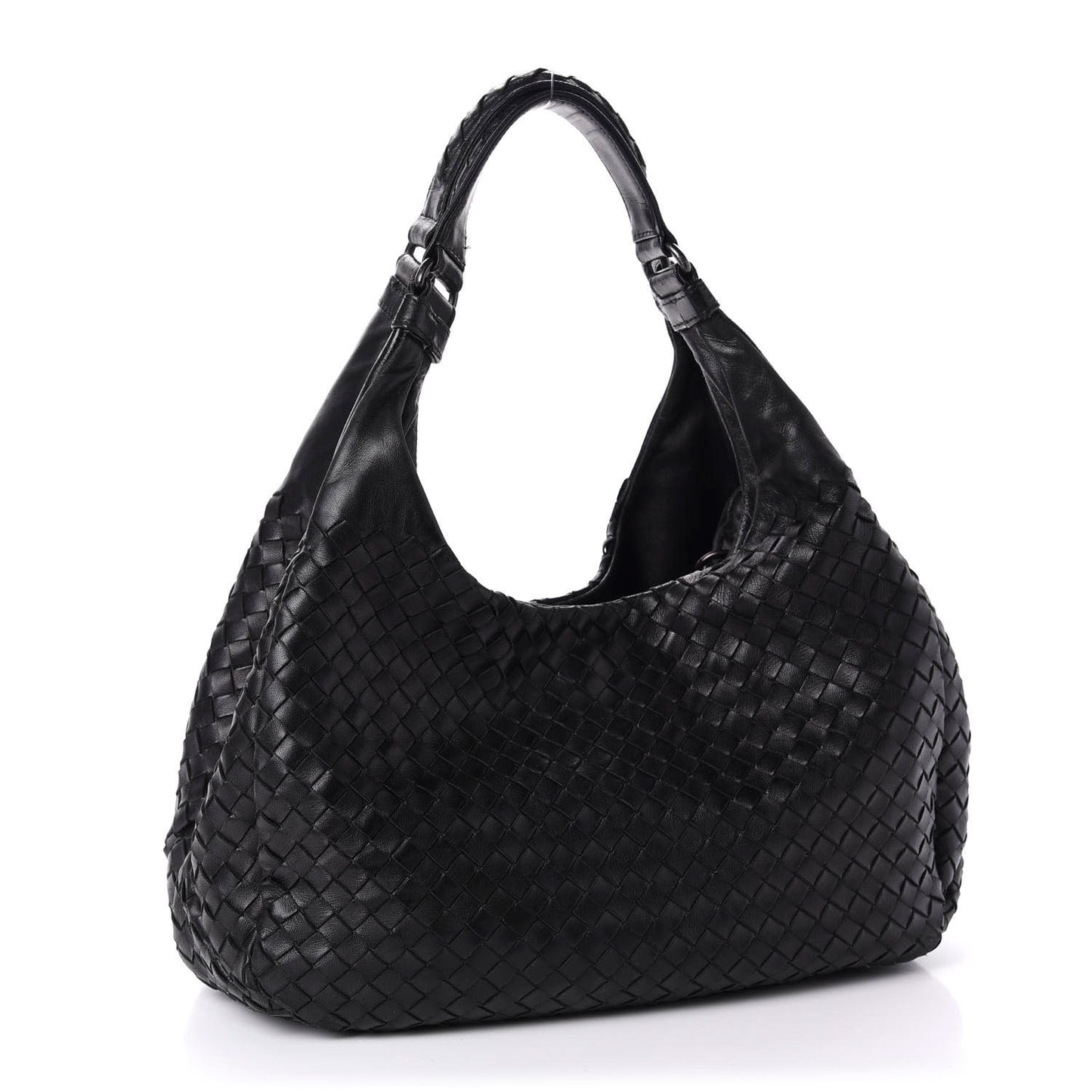 Nappa Intrecciato Medium Campana Black