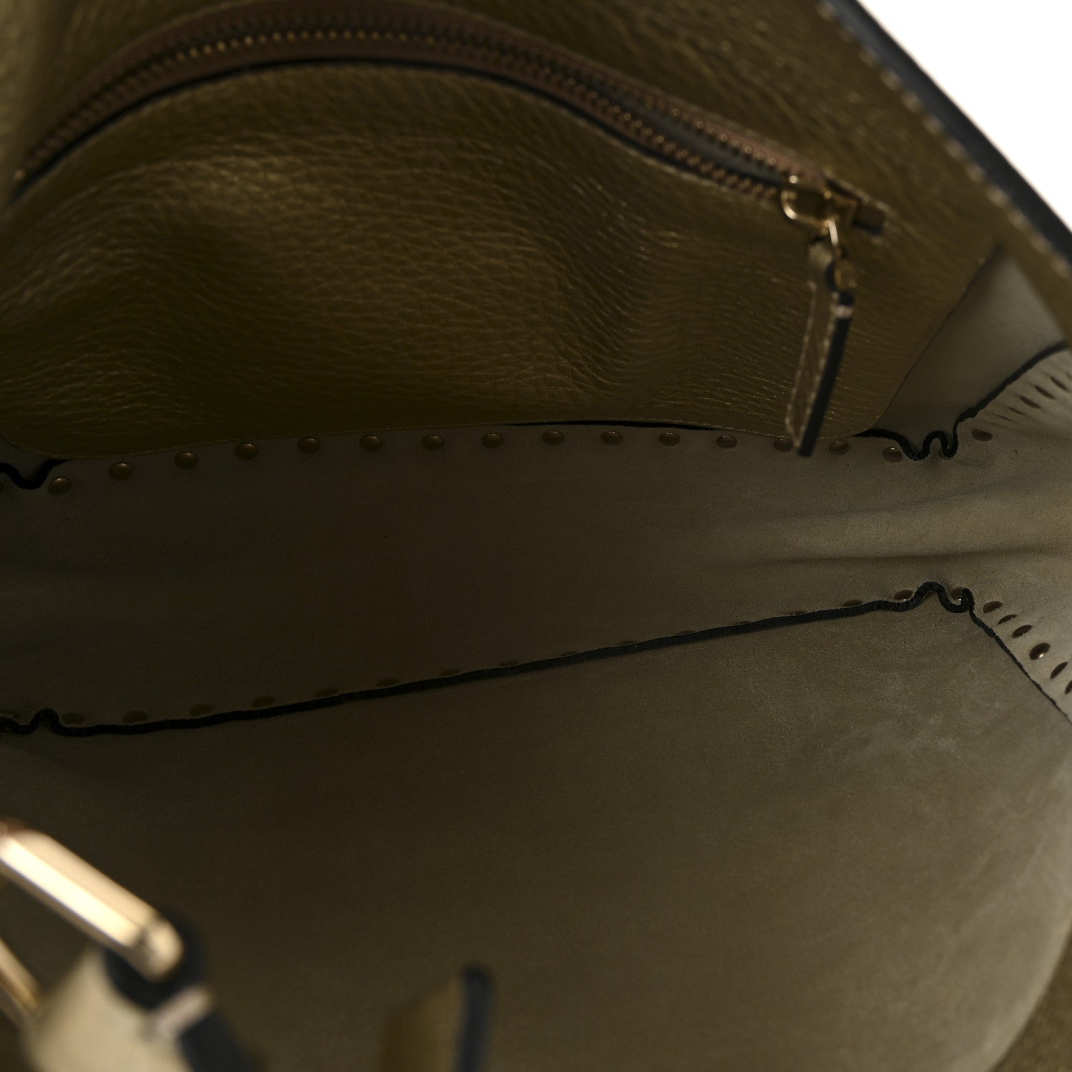 Valentino Garavani Metallic Pebbled Calfskin Small Rockstud Flip-Lock Messenger Bag Platino 5 of 9