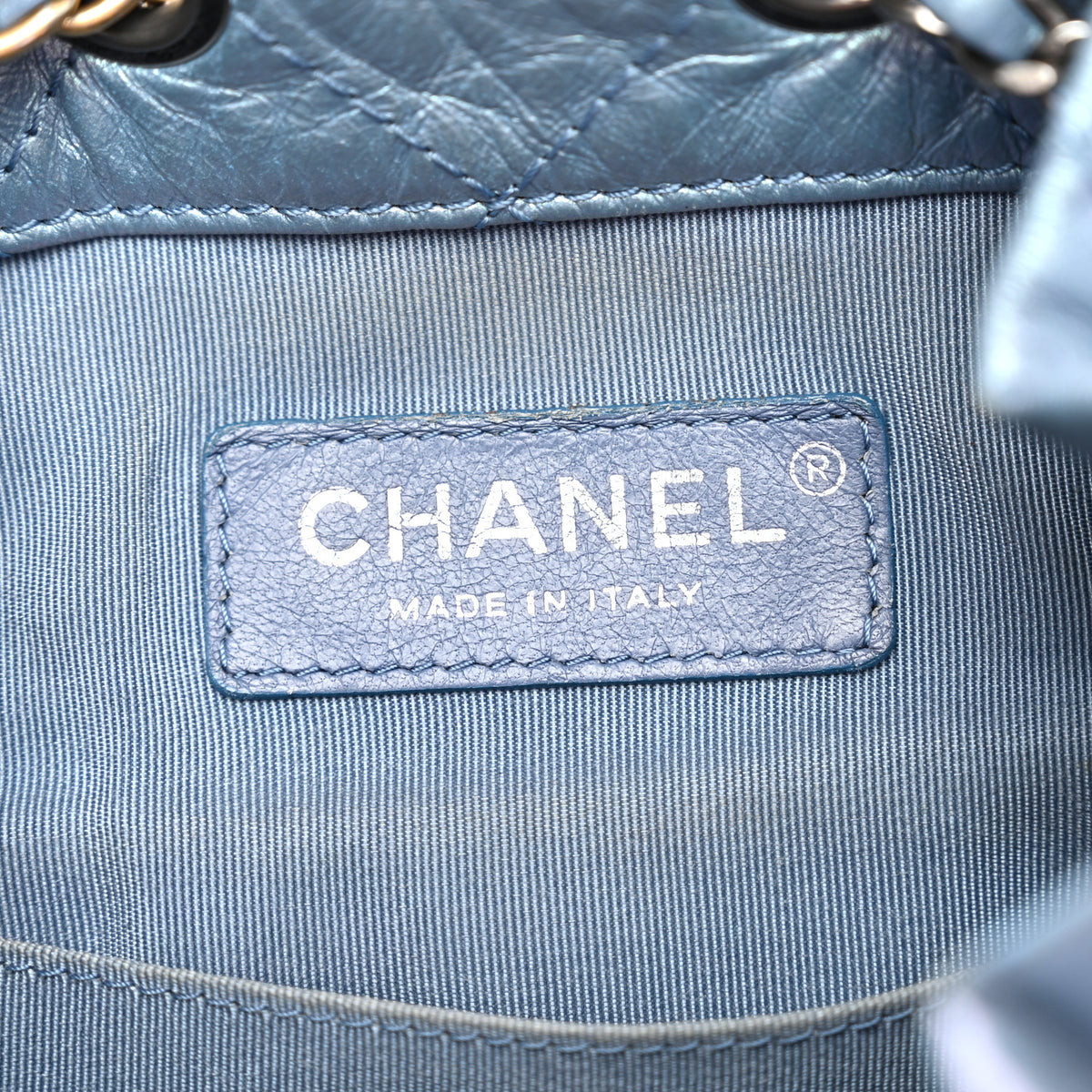 Chanel Iridescent Lambskin Calfskin Quilted Gabrielle Backpack Light Purple 11 of 19