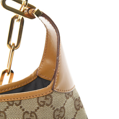 Gucci Monogram Jackie O Chain Hobo Tan 12 of 17